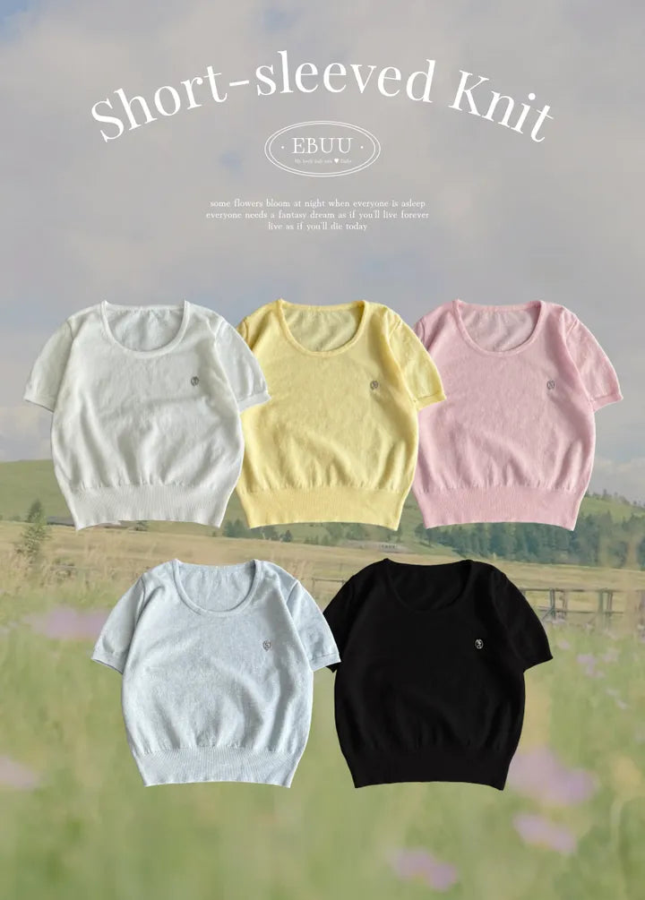 Round Neck Pendant Knit Top(5 colors)