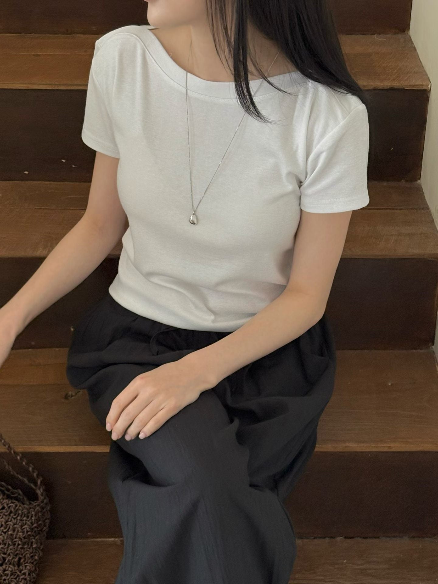 Elegant Boatneck Ultra-Smooth Tee(4 Colors)