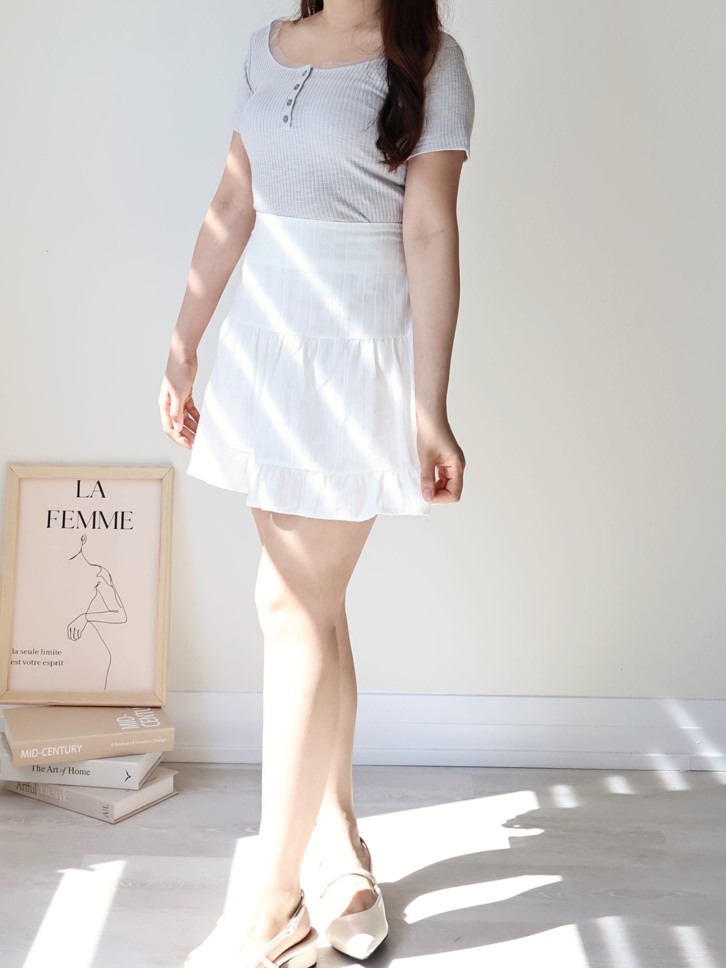 Frenchy Jacquard Airy Tiered Mini Skirt(2 Colors)