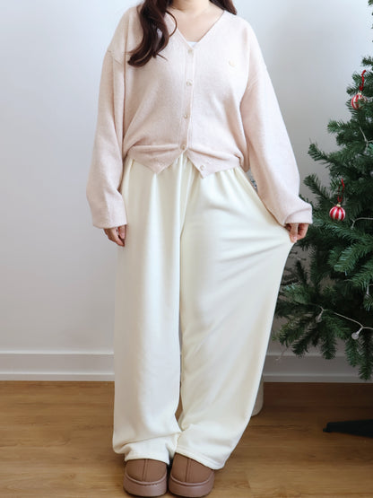 Winter Essential❄️Extra Warm Fleece Loose Pants(Cream)