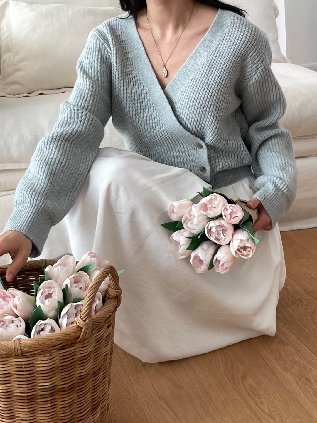 Spring V-neck Cardigan(4 colors)