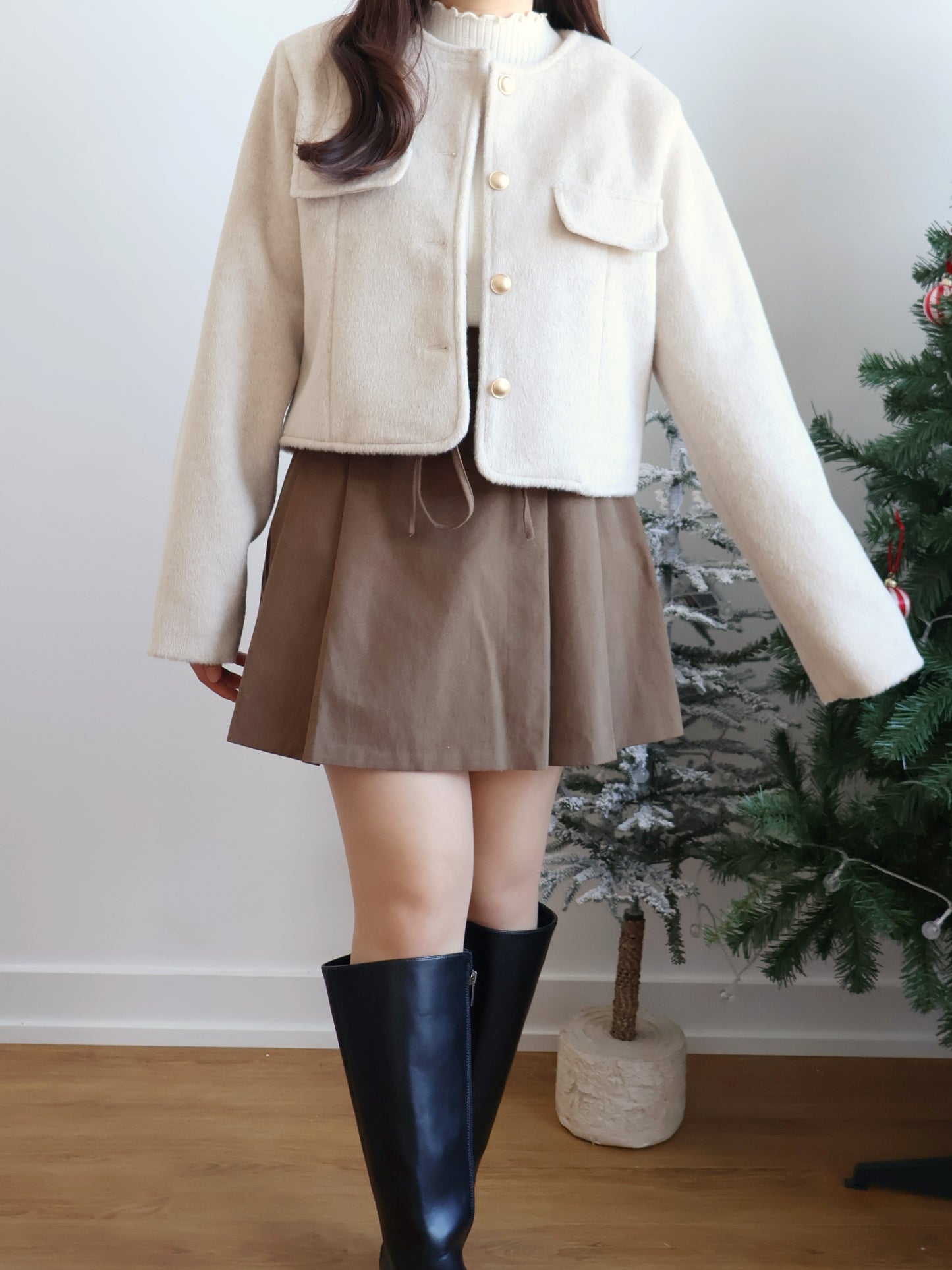 [20% WOOL] Luxury Coco Plush Jacket