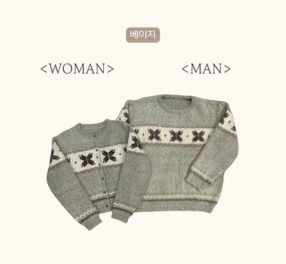 Winter Nordic Snowflake Sweater