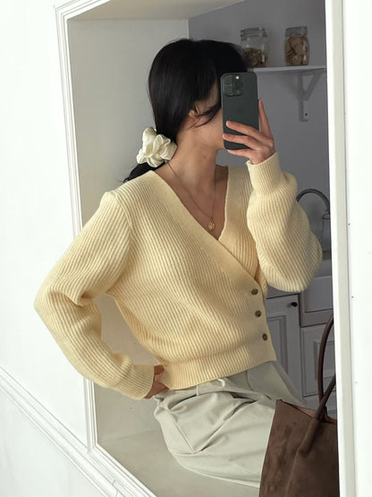 Spring V-neck Cardigan(4 colors)