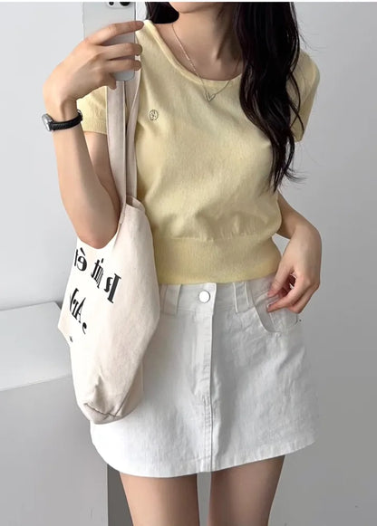 Round Neck Pendant Knit Top(5 colors)