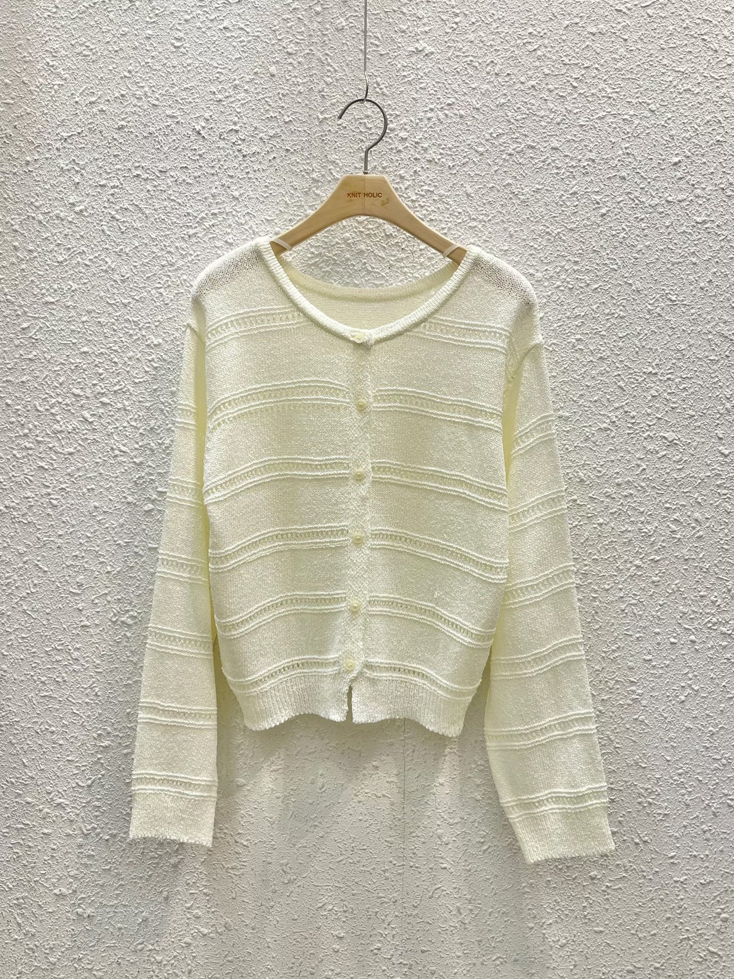 Delicate Hollow-Out Loose Knit Cardigan(5 colors)