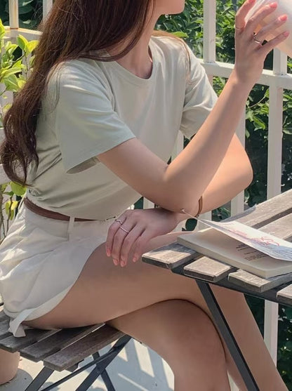 Ice-Cool Touch Round Neck Tee(5 colors)