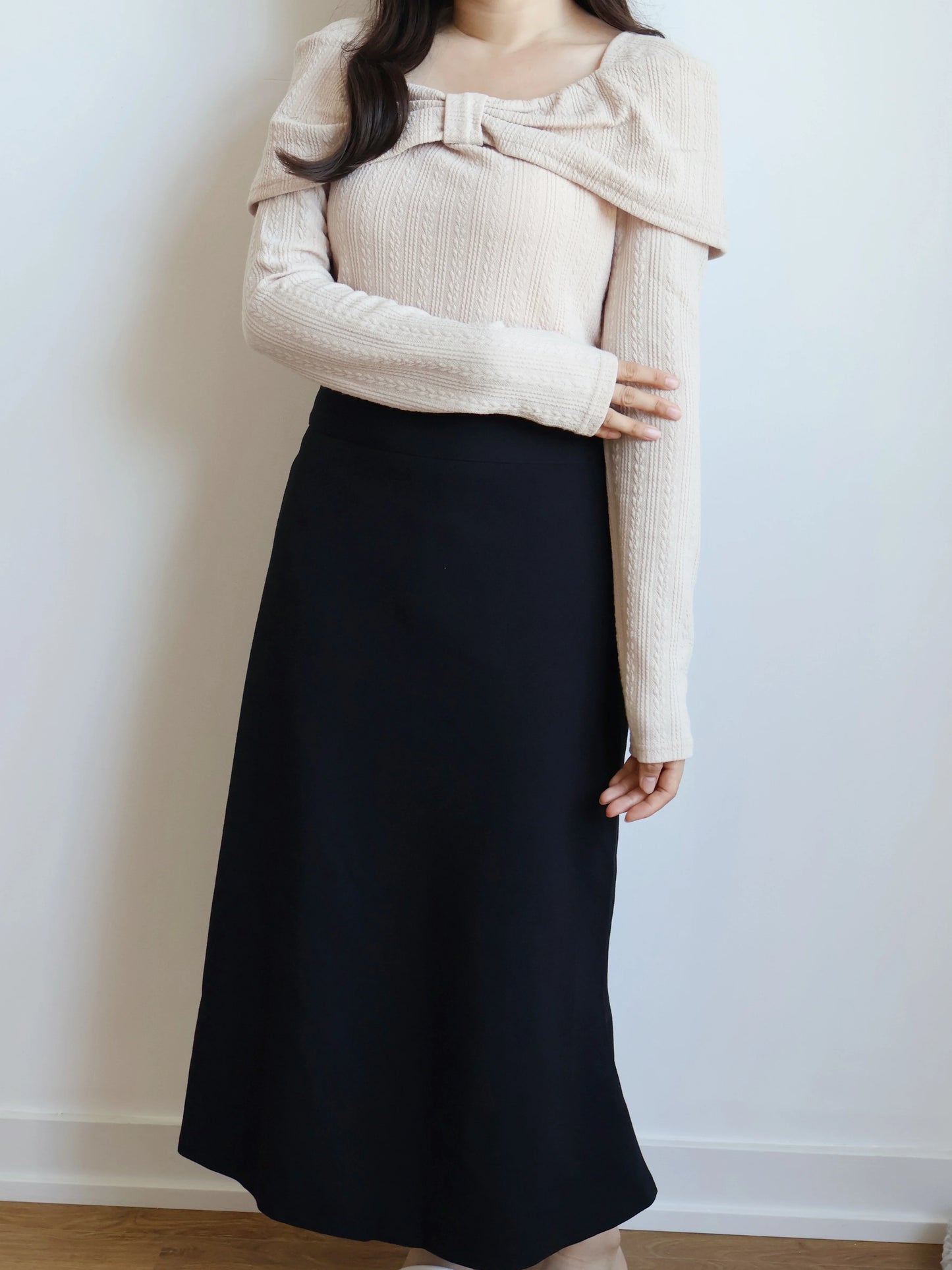 Romantic Bowknot Top(Beige)