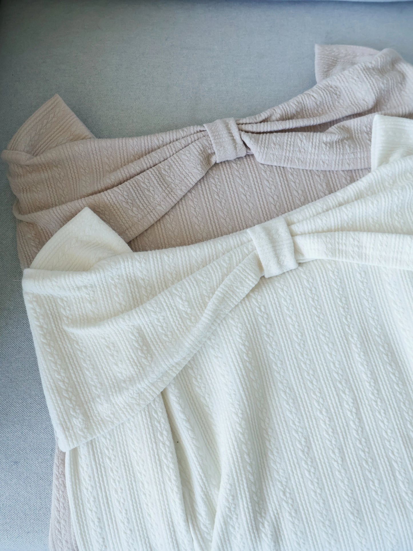 Romantic Bowknot Top(Cream)