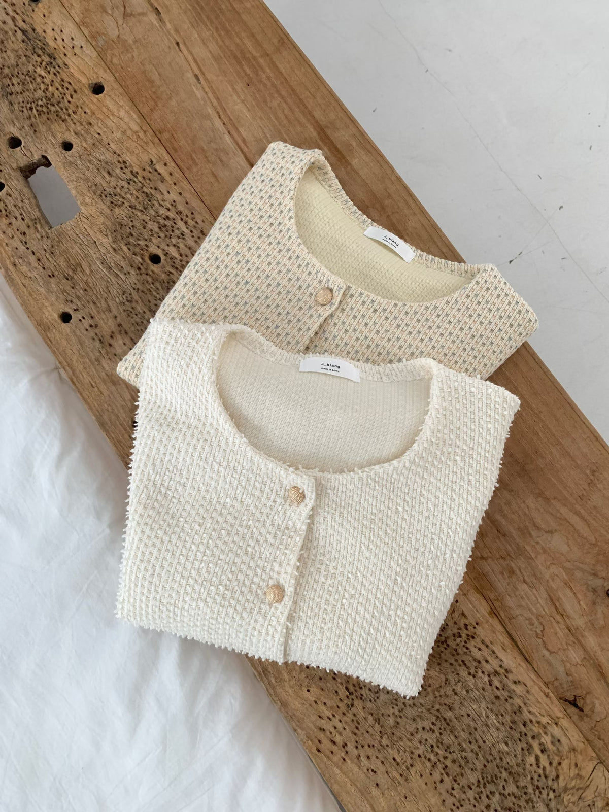 Snowflake Tweed Jacket(2 colors)