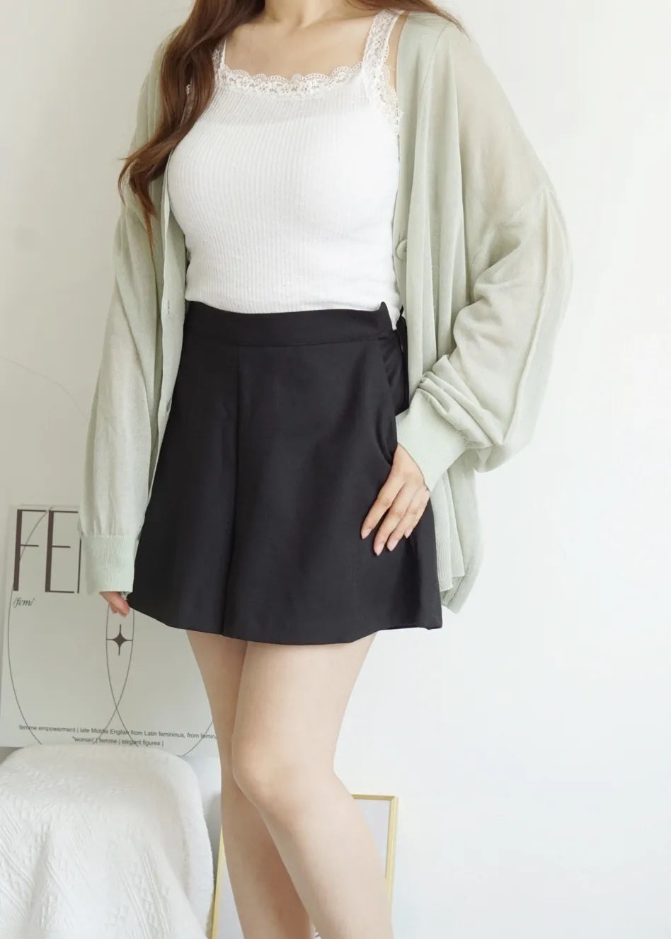 Oversized Sheer Ice Silk Sun-Protection Cardigan(Mint)