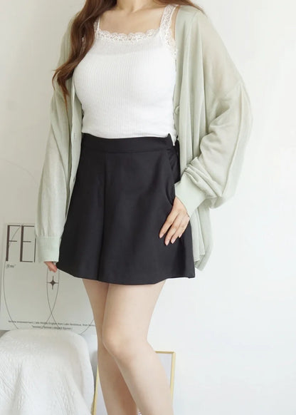 Oversized Sheer Ice Silk Sun-Protection Cardigan(Mint)
