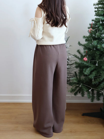 Winter Essential❄️Extra Warm Fleece Loose Pants(Brown)