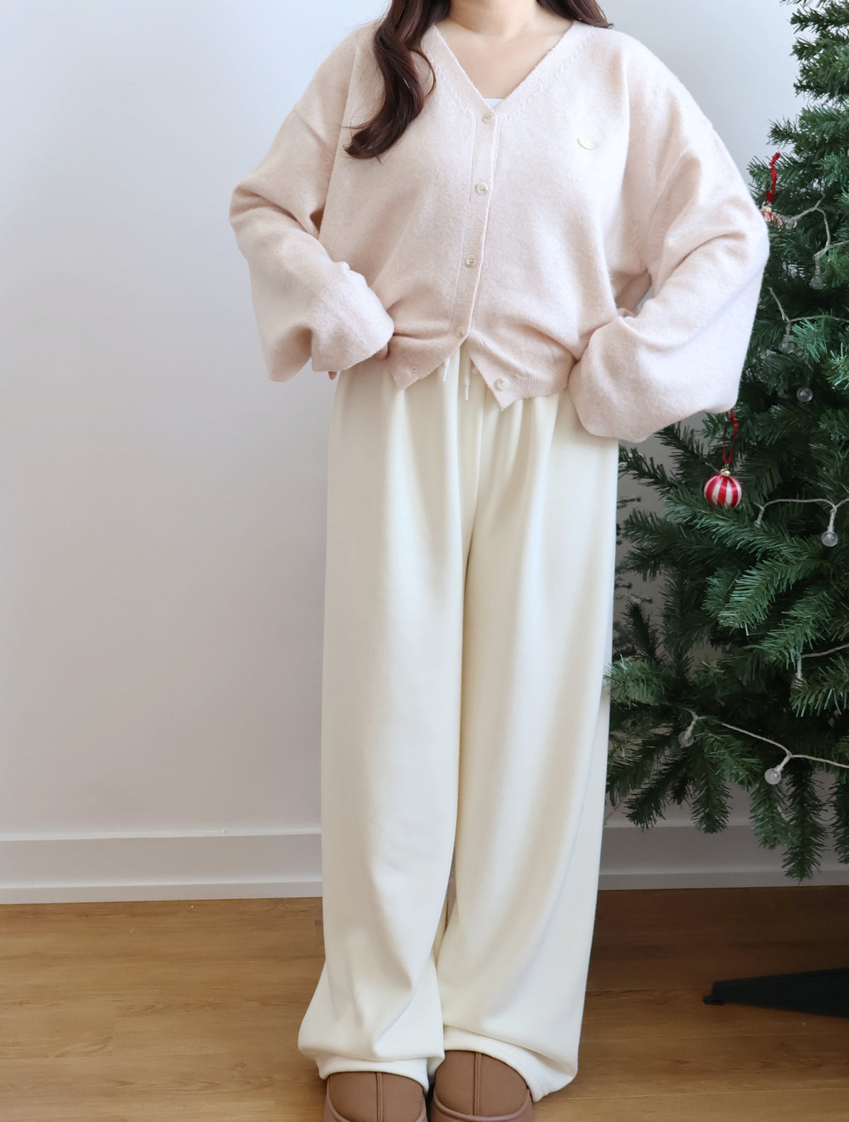 Winter Essential❄️Extra Warm Fleece Loose Pants(Cream)