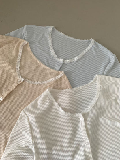 Ethereal Silk-Touch Modal Lace Trim Cami+cardigan Set(3 colors)
