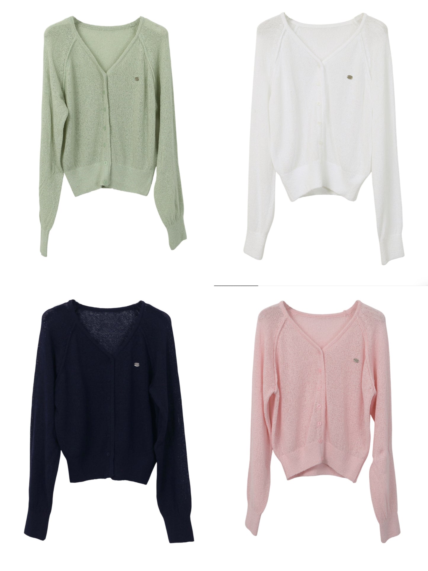 Pastel Pendant Lightweight Cool-Touch Knit Cardigan(4 colors)