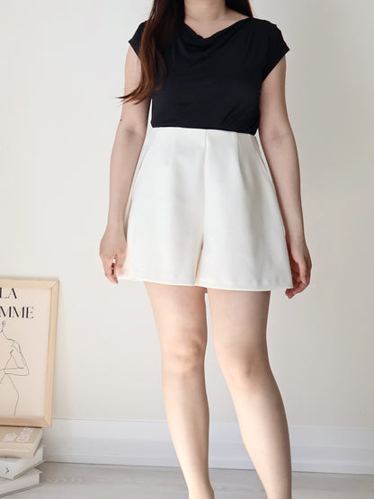 [2-Way] Elegant Icy-Cool Breathable Draped Top(Black)