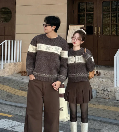 Winter Nordic Snowflake Sweater