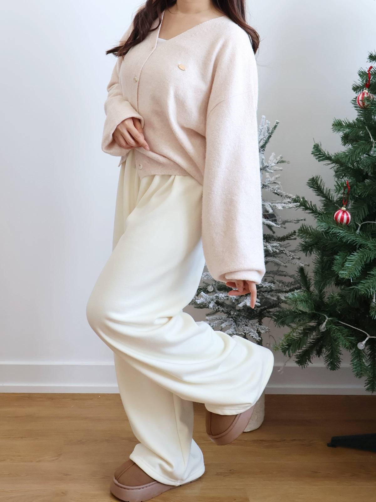 Winter Essential❄️Extra Warm Fleece Loose Pants(Cream)