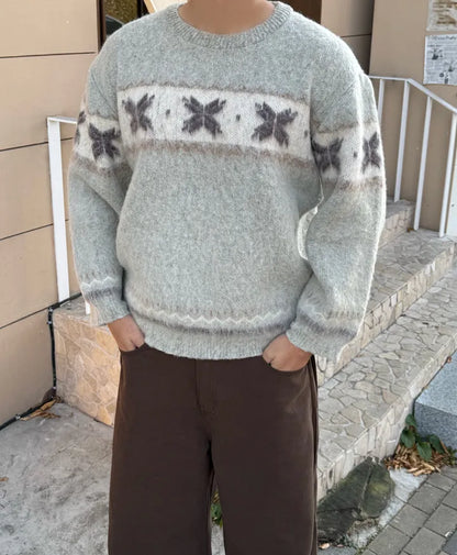 Winter Nordic Snowflake Sweater