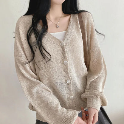 Daily Loose Fit Boucle Cardigan(5 colors)