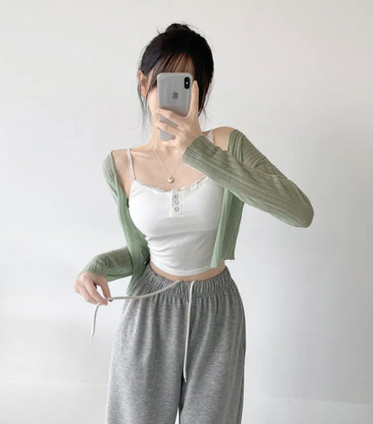 [3 Lengths] Everyday Relaxed Wide-Leg Cotton Pants with Pockets(Grey)