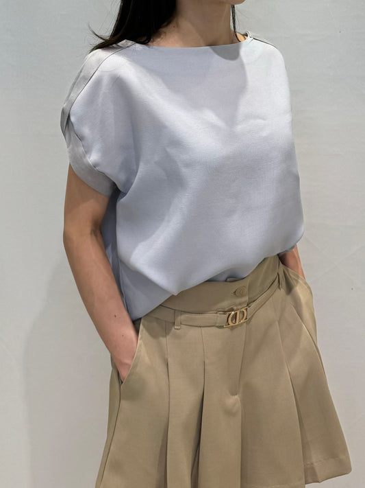 Elegant Boat Neck Loose Fit Blouse(3 colors)