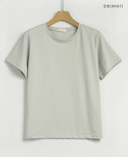 Ice-Cool Touch Round Neck Tee(5 colors)