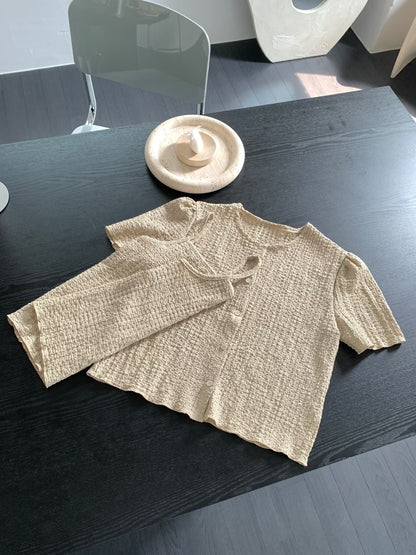 [Wrinkle-Free] Minimalist Waffle Cami+ Cardigan Set(3 colors)