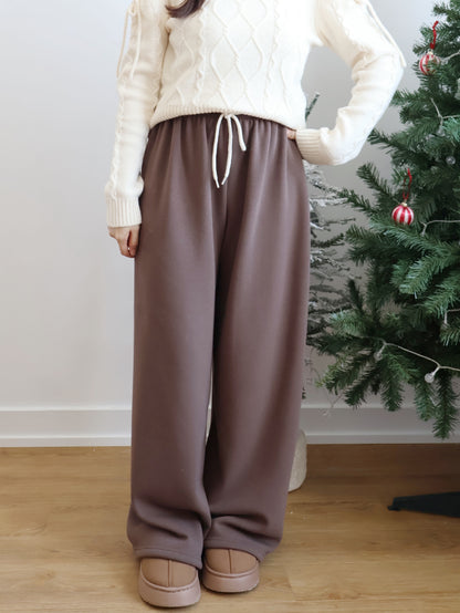 Winter Essential❄️Extra Warm Fleece Loose Pants(Brown)