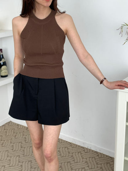 Sculpting Rib-Knit Tank Top(5 Colors)
