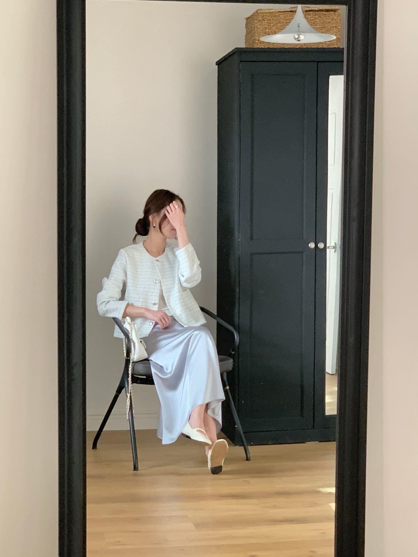 Pastel Horizontal Weave Tweed Jacket(3 colors)