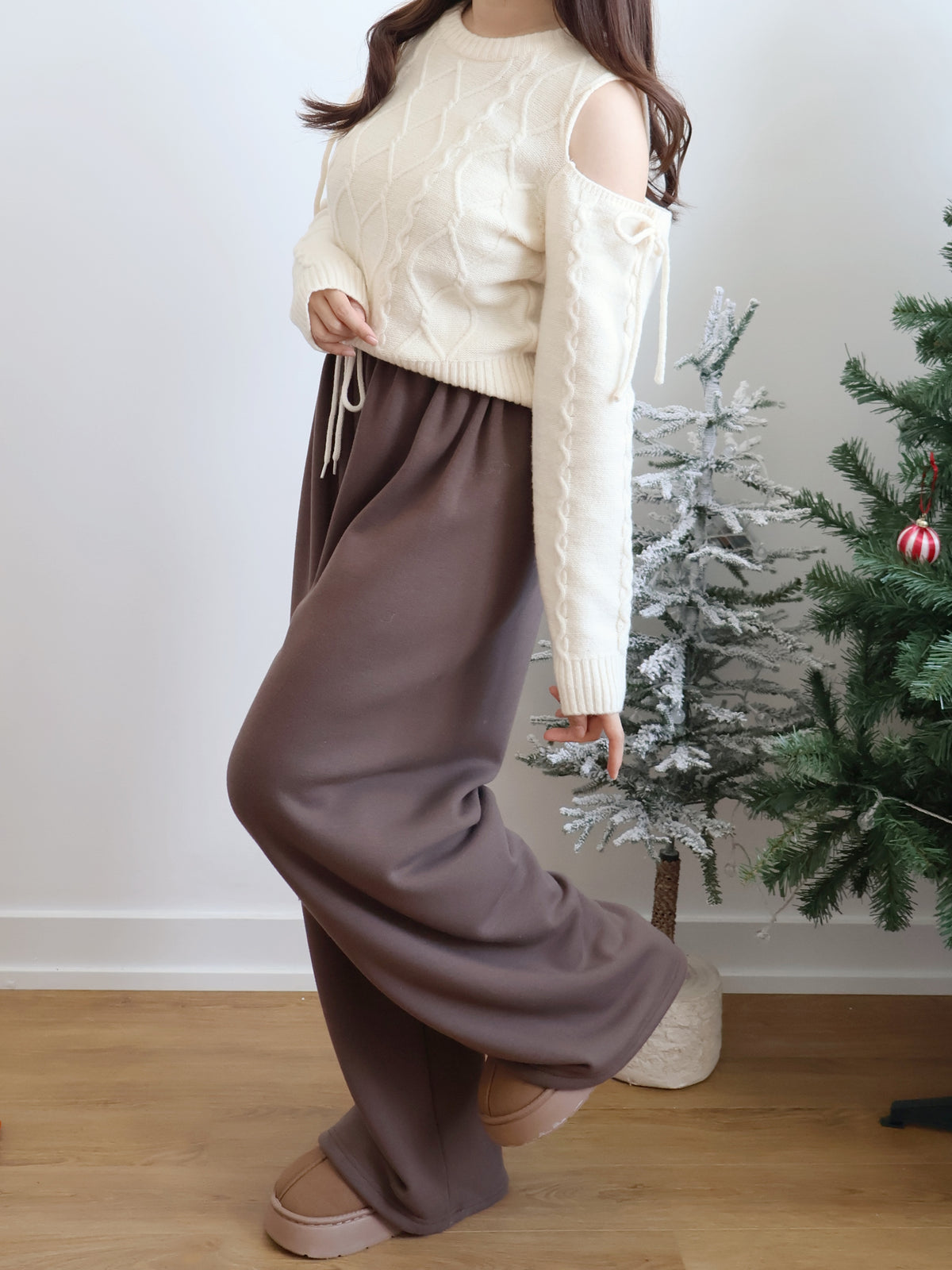 Winter Essential❄️Extra Warm Fleece Loose Pants(Brown)