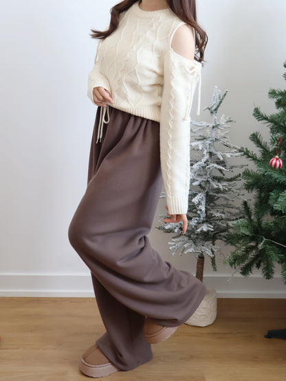 Winter Essential❄️Extra Warm Fleece Loose Pants(Brown)