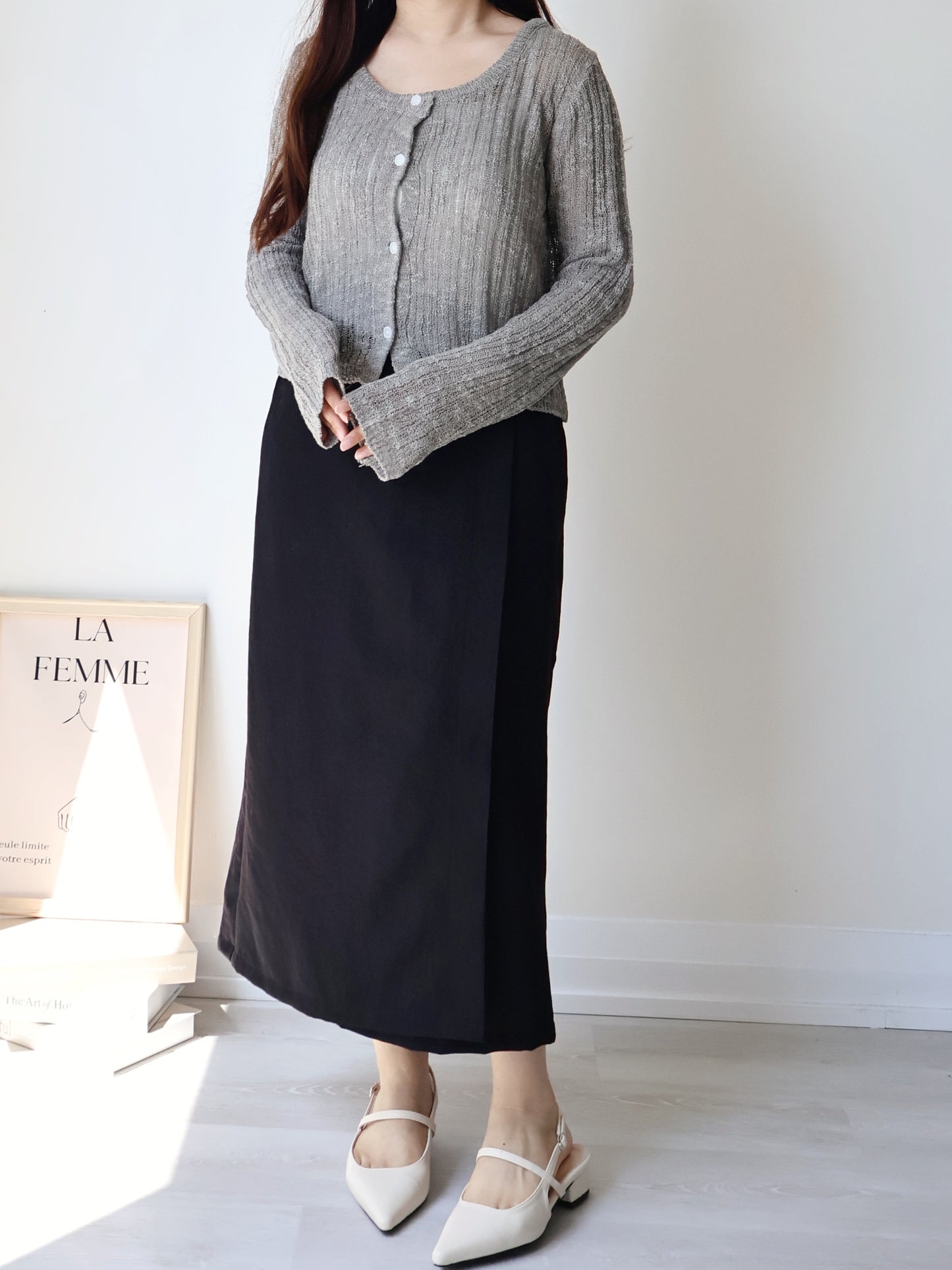 Cloud-Soft Melange Lightweight Knit Cardigan(5 Colors)