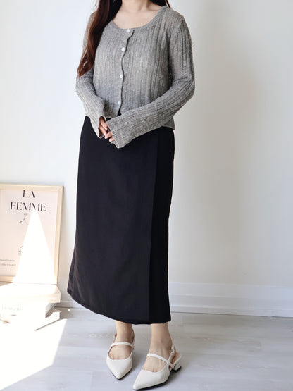 Cloud-Soft Melange Lightweight Knit Cardigan(5 Colors)