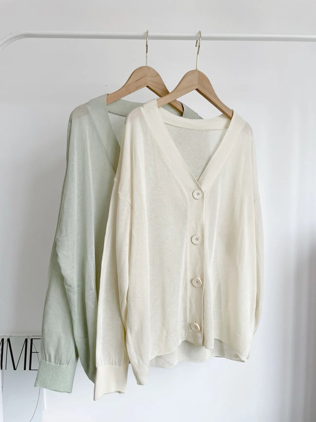 Oversized Sheer Ice Silk Sun-Protection Cardigan(Beige)