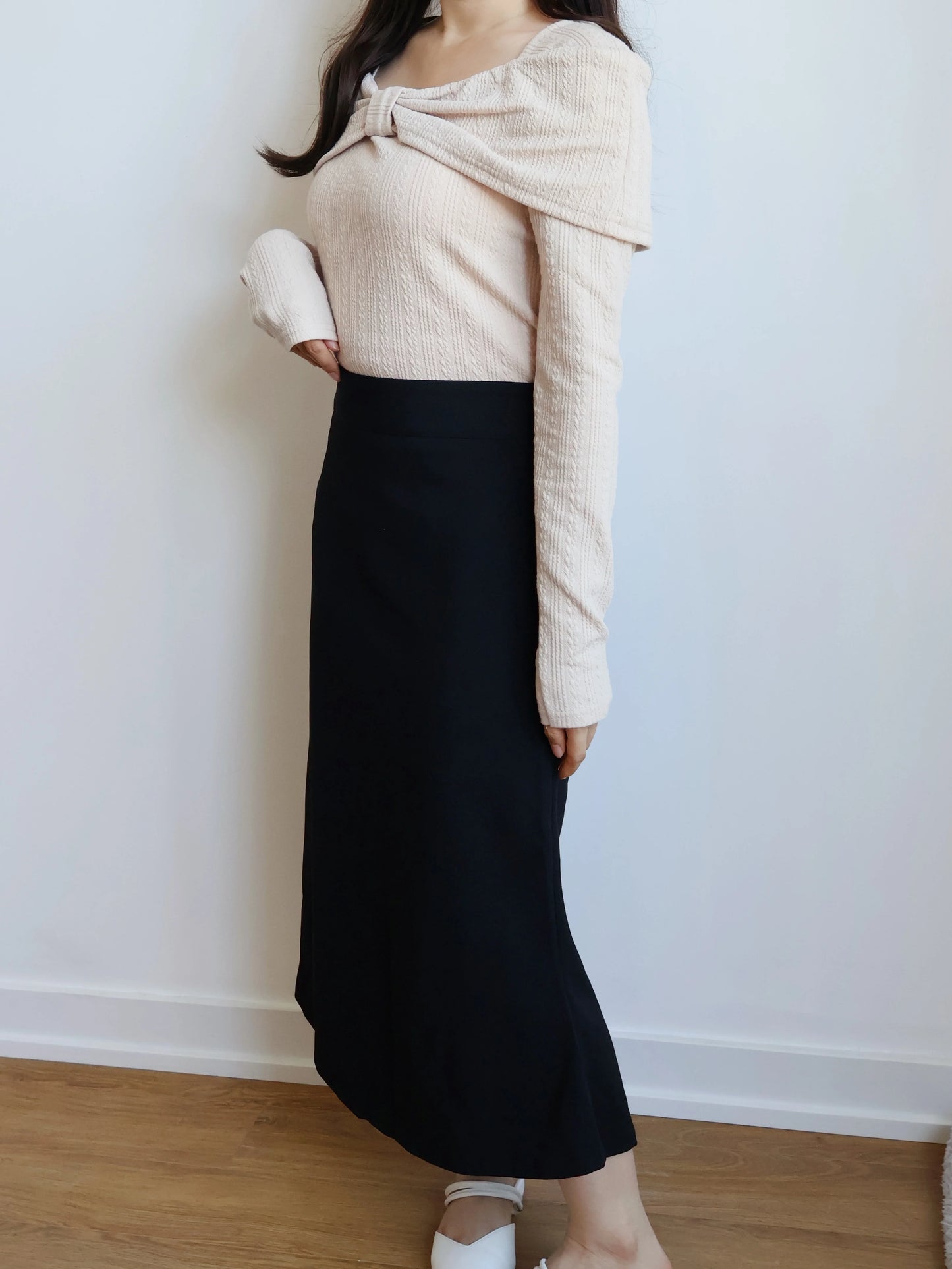 Romantic Bowknot Top(Beige)