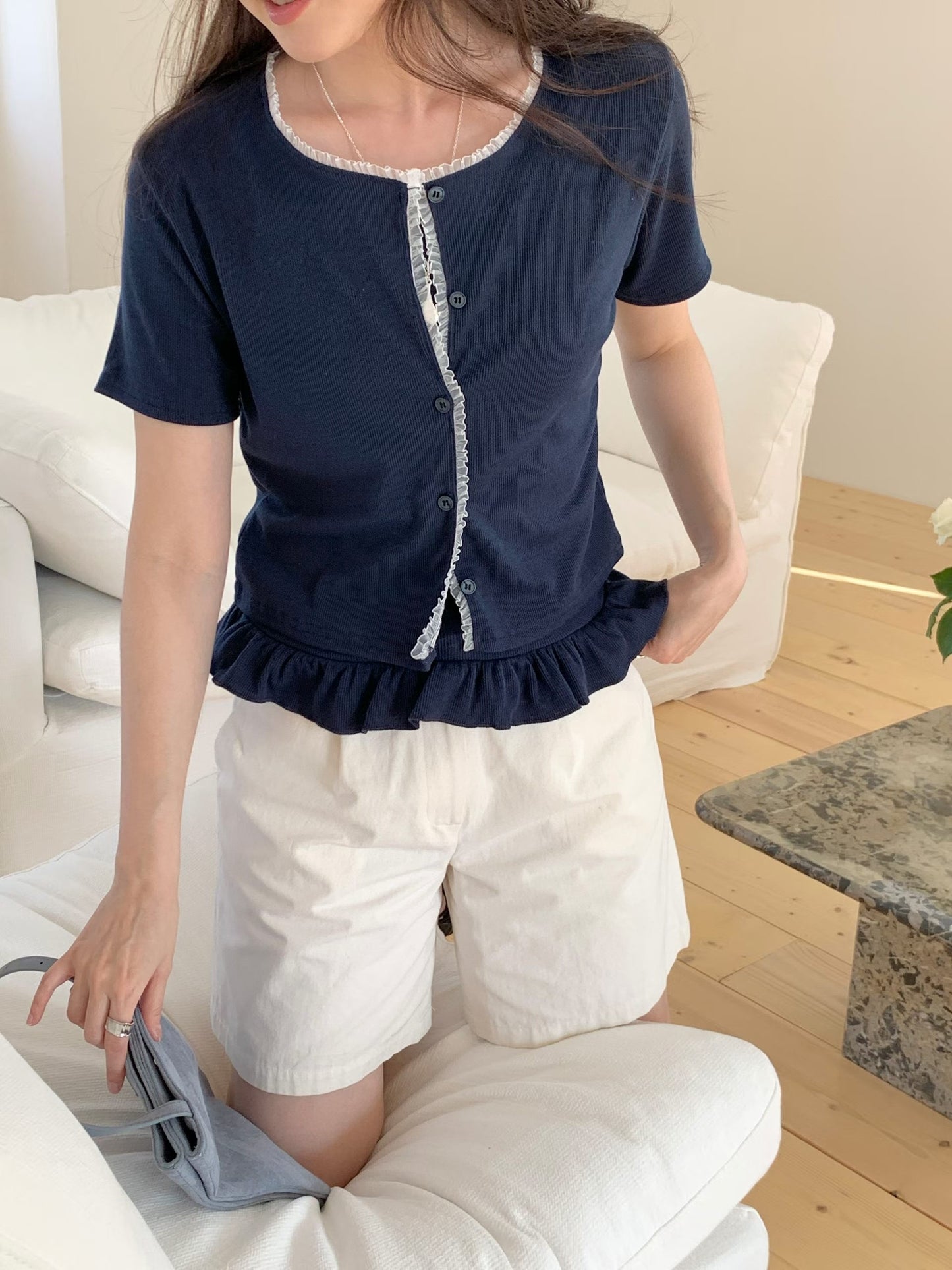Ethereal Ruffle Cami Set(2 Colors)