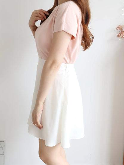 Mochi-Soft Flattering Knit Top(Peach)
