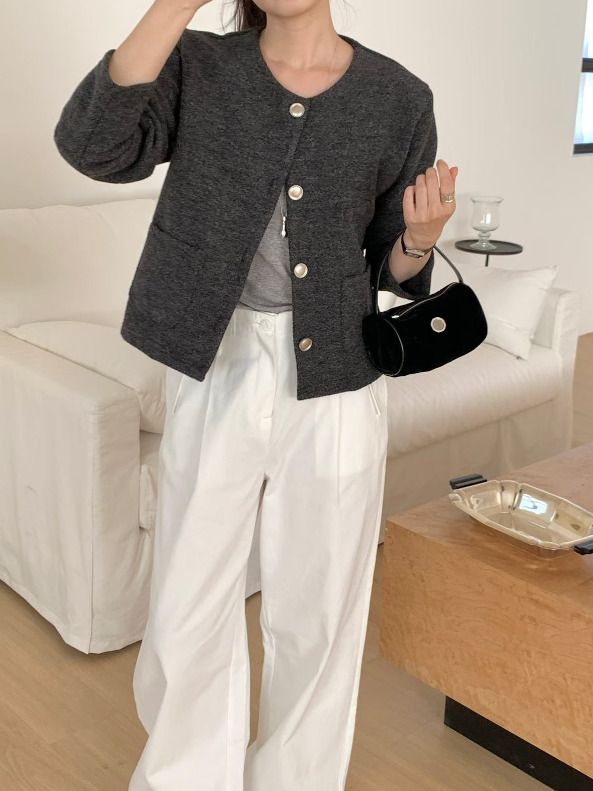 [8% Wool] Coco Teddy Tweed Jacket(3 Colors)