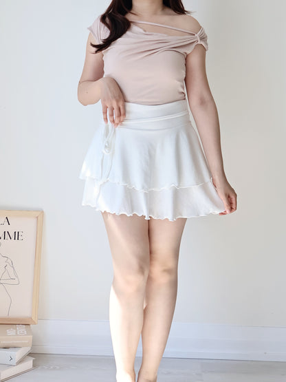 Silky-Cool Strap Modal Tee(Indipink)