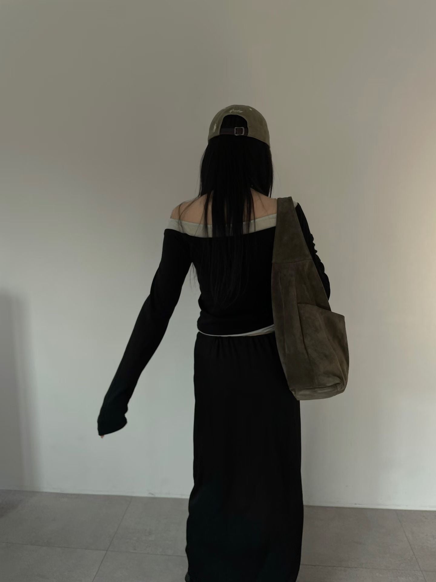 Boatneck Color-Block Layered Top(4 colors)