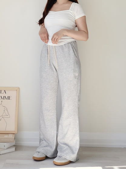 [3 Lengths] Everyday Bootcut Sweatpants(Grey)