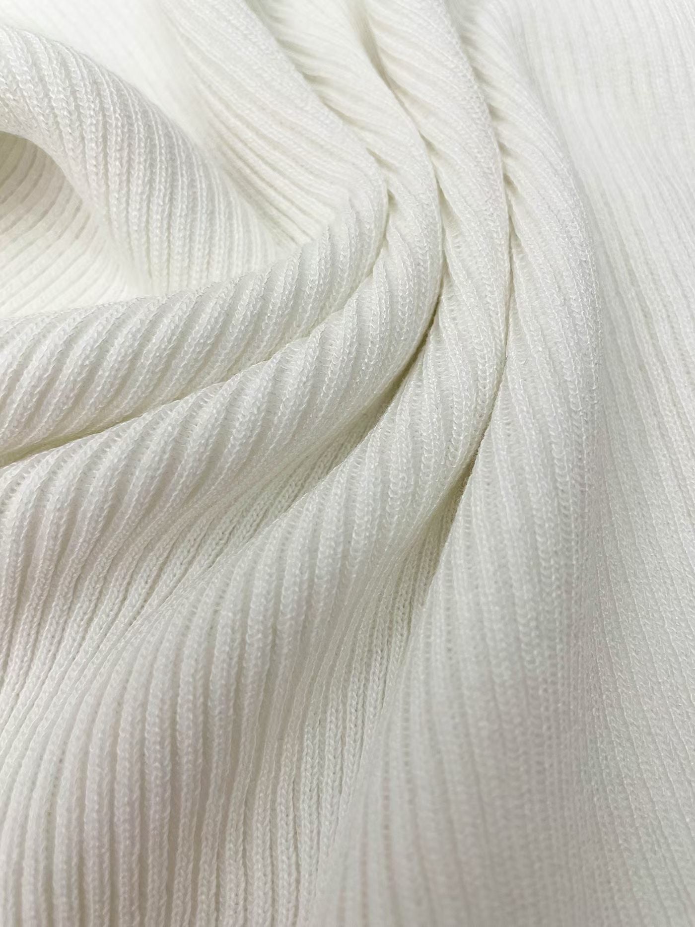 Romantic Lettuce-Trim Ribbed Knit Top(4 colors)