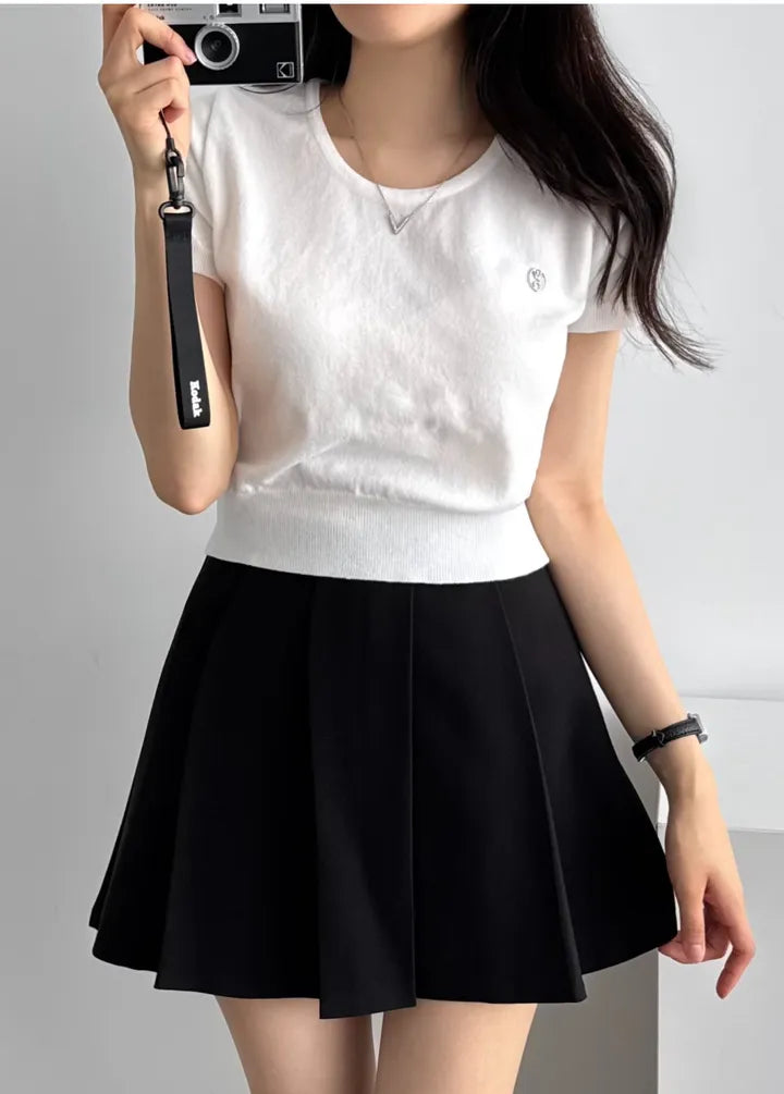 Round Neck Pendant Knit Top(5 colors)