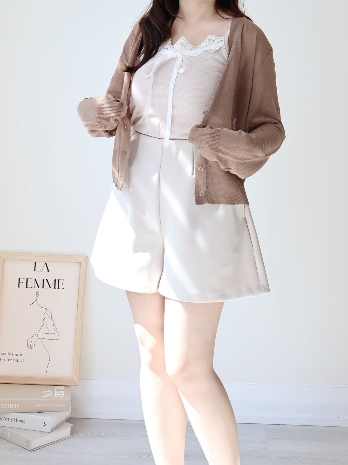 Featherlight Airy Ice-Silk UV-Block Knit Cardigan(Brown)