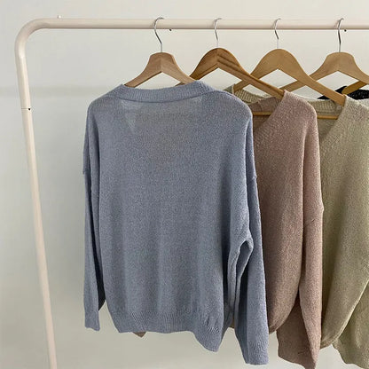 Daily Loose Fit Boucle Cardigan(5 colors)