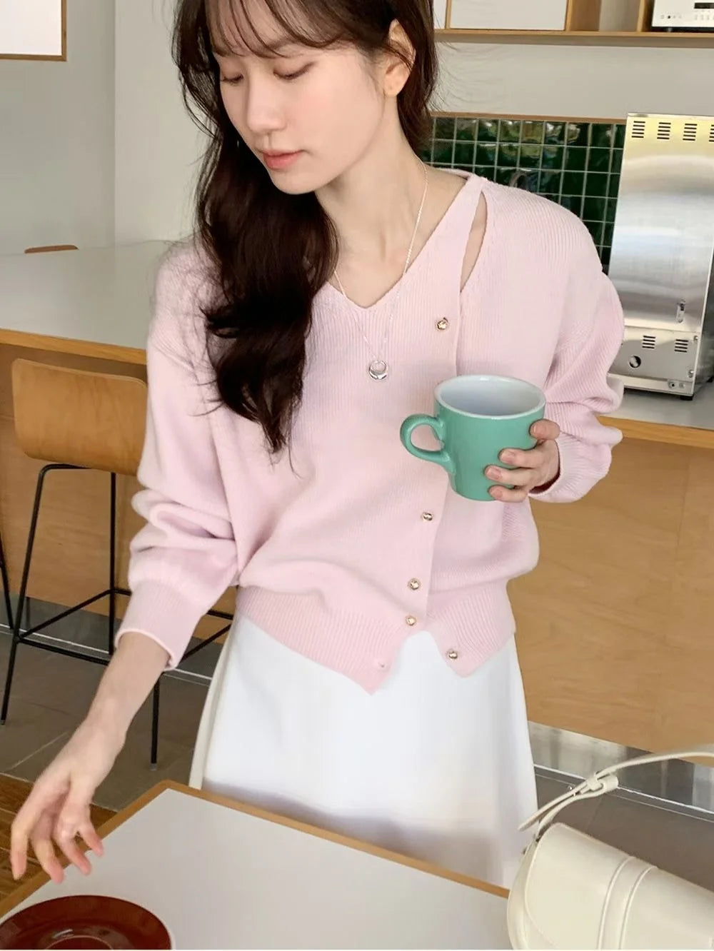 Elegant Gold Buttons Sweater(3 colors)