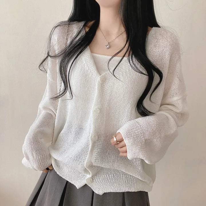 Daily Loose Fit Boucle Cardigan(5 colors)
